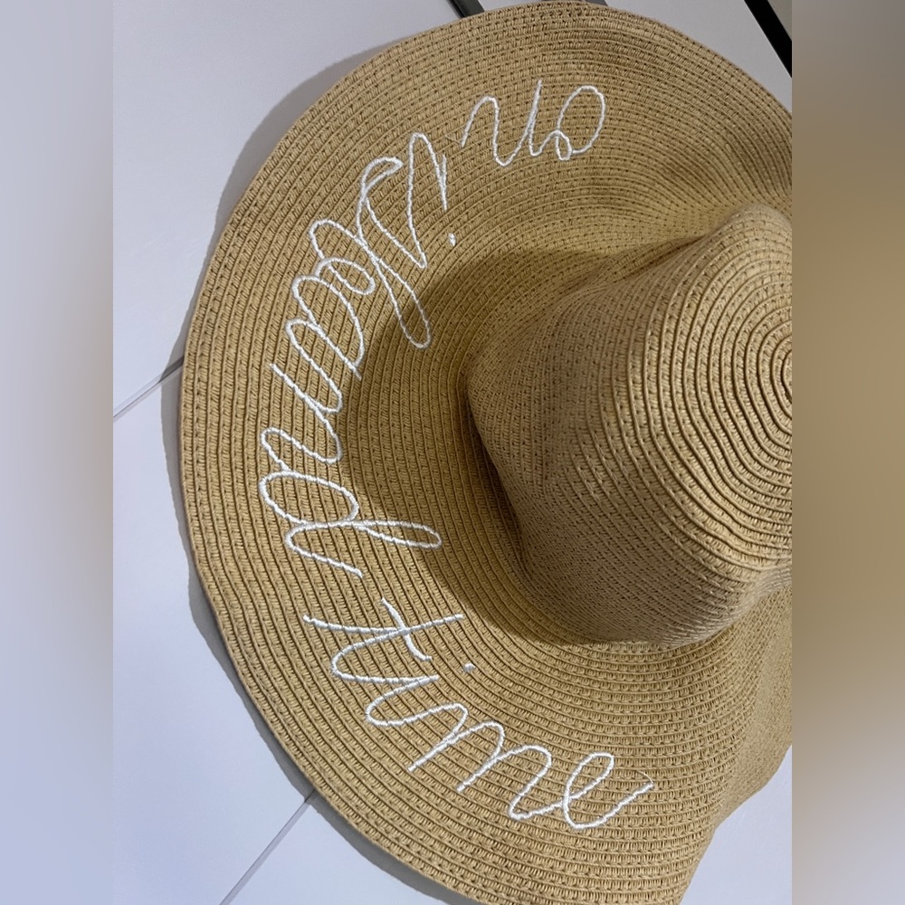 J. Crew “On island time” beach hat JCREW Vacation sun hat. One size.